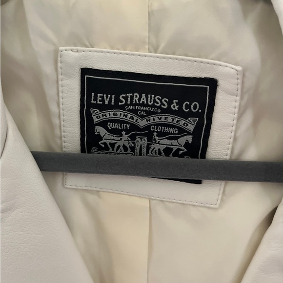 Levi's faux leather moto jacket size M - Picture 2 of 5